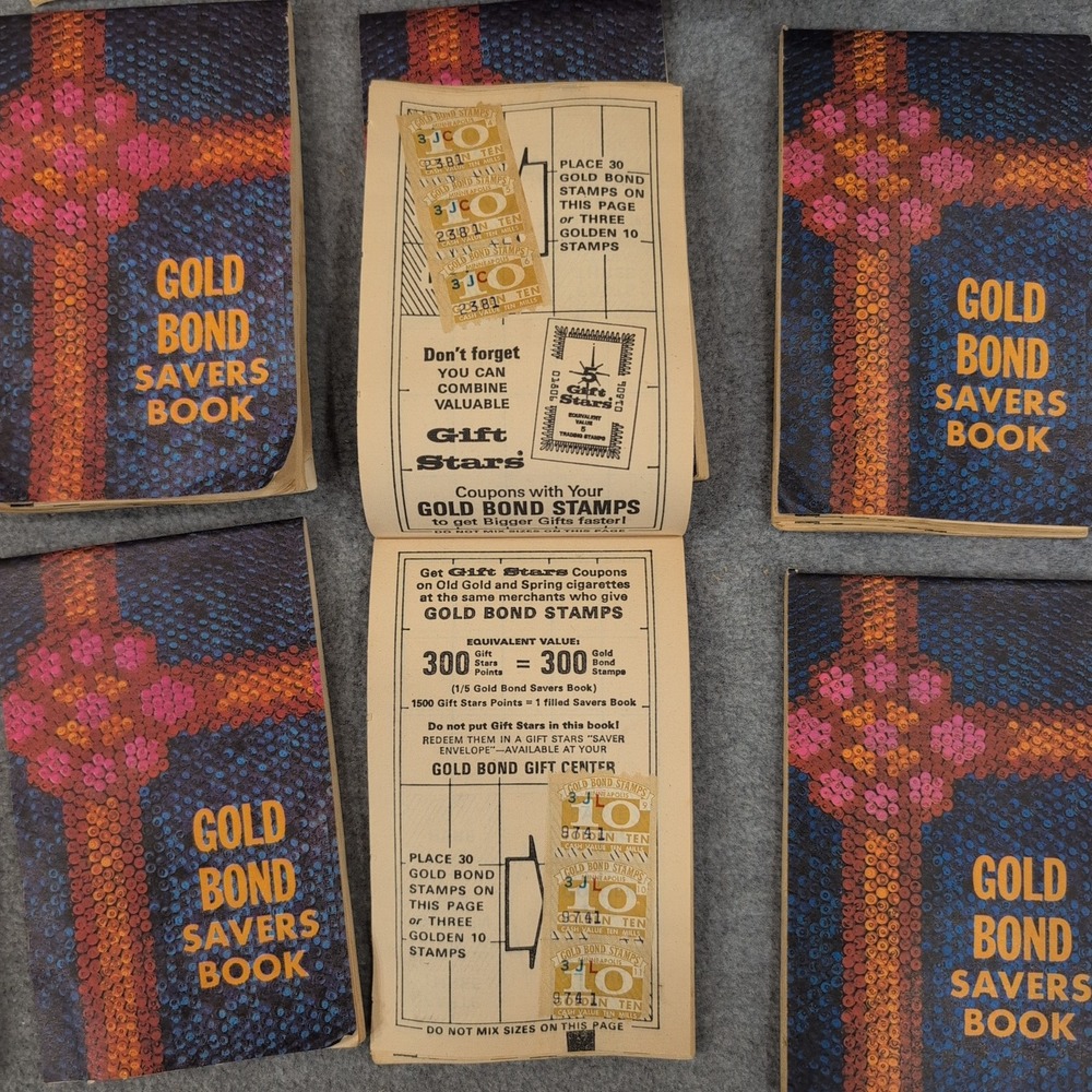 HUGE Vintage Gold Bond Trading Stamp Saver‎ Books and Loose Stamps Lot Ephemera - Picture 4 of 7